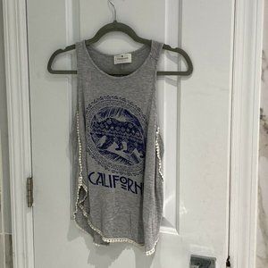 Threads Studio Grey California Tank Top Size Small